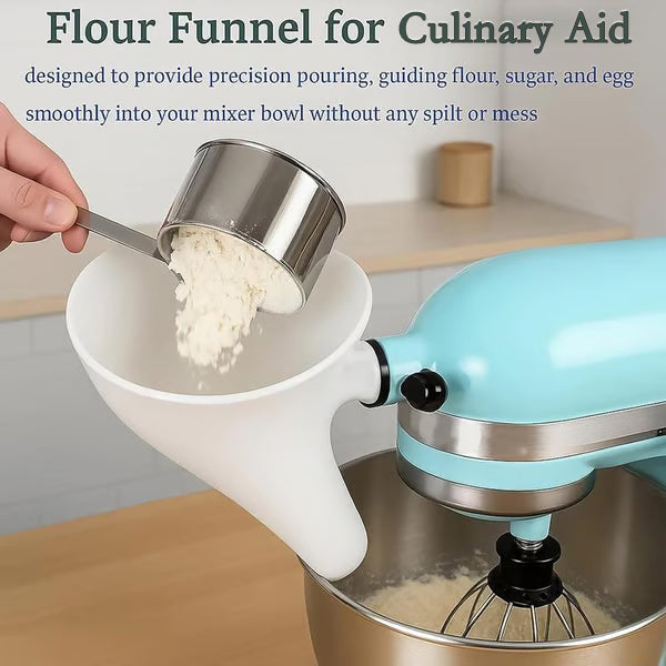 🔥Last Day 50% OFF - ✨Flour Funnel for Culinary Aid Stand Mixer
