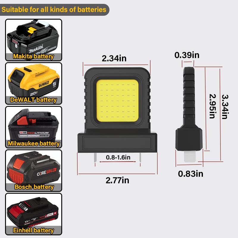 🔥Last Day-49%OFF🔥High brightness floodlight - for all power tool batteries