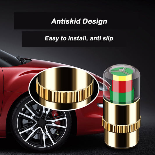 4Pcs Car Tire Pressure Monitor Valve Stem Caps